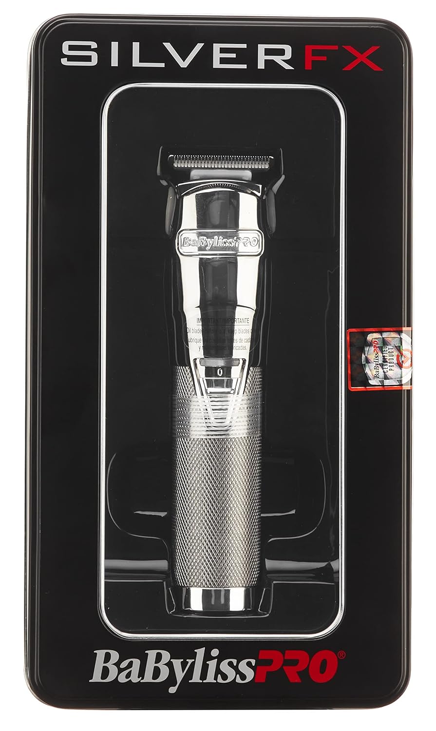 BaBylissPRO Barberology Hair Trimmer for Men FX788 SILVERFX Professional Lithium Trimmer