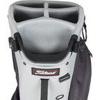 Titleist Players 5 Gray/Graphite/Black Golf Stand Bag with Premium Double Strap, 5-way Top Cuff, and External Drink Sleeves