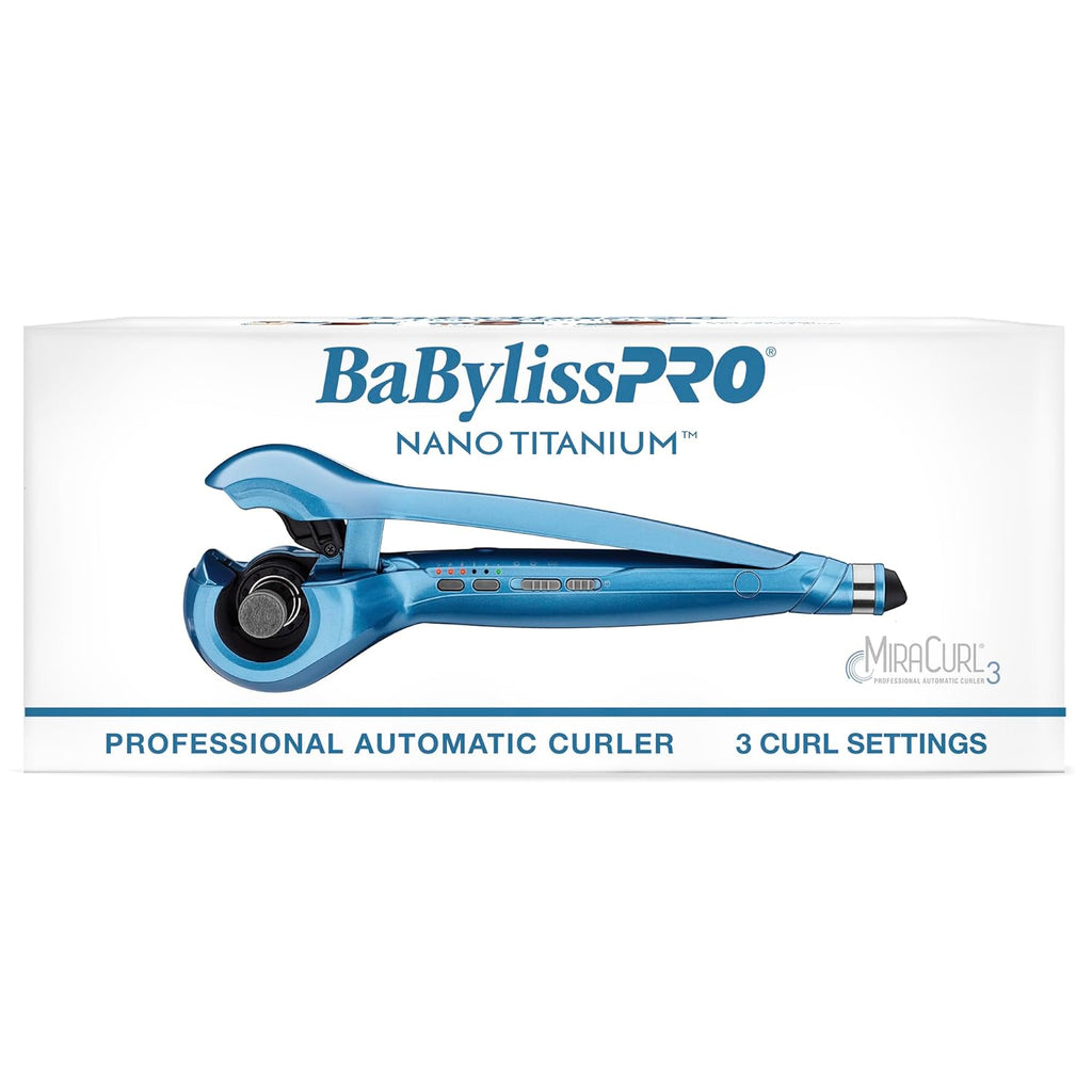 BabylissPRO Nano Titanium Professional Hair Curler Machine, Miracurl 3 in 1 Tool for Tight, Loose or Wavy Curls