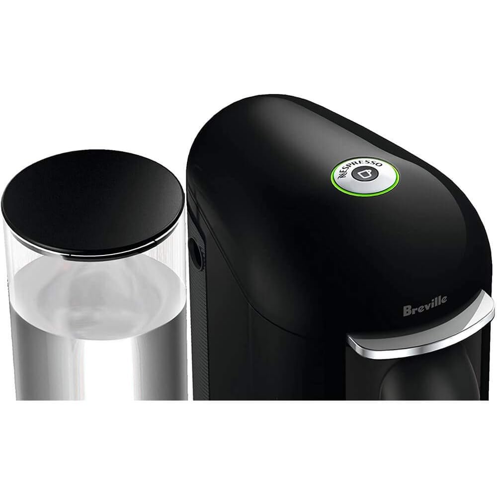 Nespresso Vertuo Plus Deluxe Coffee and Espresso Maker by Breville, Piano Black with Aeroccino Milk Frother