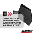 Jackson Safety Insight Auto Darkening Welding Helmet Ultra Lightweight Protective Welder Helmet with Digital Variable Auto Darkening Filter and HLX100 Shell for Men and Women, Universal Size