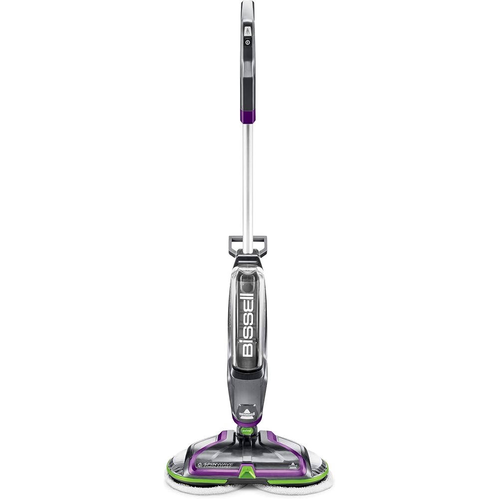 BISSELL® Spinwave Cordless Pet Hard Floor Spin Mop Cleaner 18V with washable mop pads for sealed hard floors, 23157