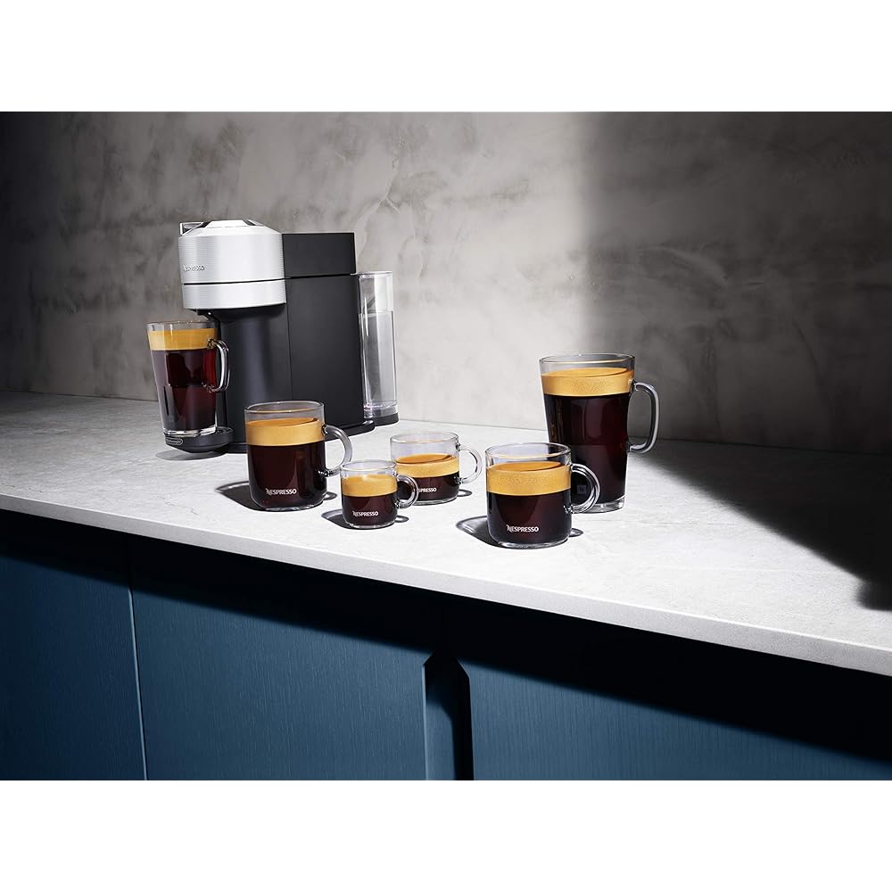 Nespresso Vertuo Next Coffee and Espresso Maker by De'Longhi with Aeroccino Milk Frother, White