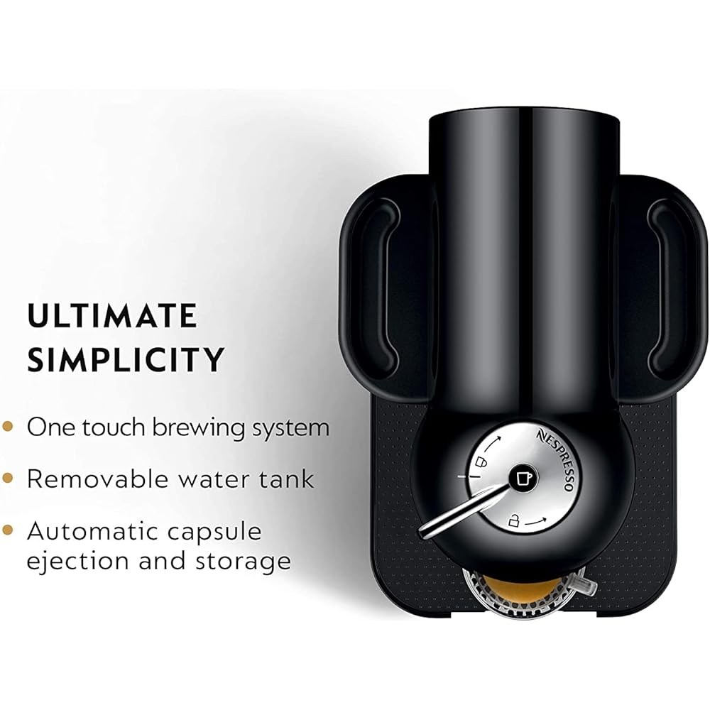 Nespresso Vertuo Coffee and Espresso Machine by Breville, Black