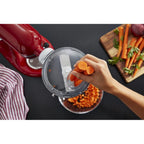 KitchenAid KSM2FPA Food Processor Attachment, Dicing Kit, Silver