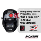 Jackson Safety Insight Auto Darkening Welding Helmet Ultra Lightweight Protective Welder Helmet with Digital Variable Auto Darkening Filter and HLX100 Shell for Men and Women, Universal Size