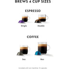 Nespresso Vertuo Coffee and Espresso Machine by Breville, Black