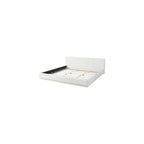 King Size Upholstered Bed with Velvet Fabric, Modern Upholstered Platform Bed with Headboard and Solid Frame for Bedroom, No Box Spring Needed, White