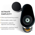 Nespresso VertuoPlus Deluxe Coffee and Espresso Machine Bundle with Aeroccino Milk Frother by De'Longhi, Black