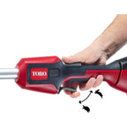 Toro Flex Force Power System 60 Volt Max Lithium Ion Brushless Cordless with Electric String Trimmer and Brushless Motor for String Trimmers, Black