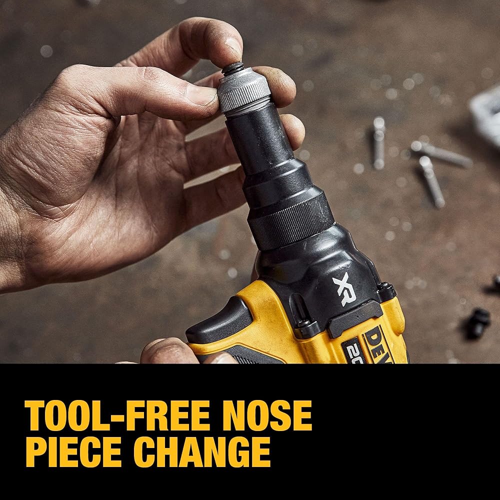 DEWALT 20V MAX XR Cordless Rivet Tool, 3/16", Bare Tool Only (DCF403B)