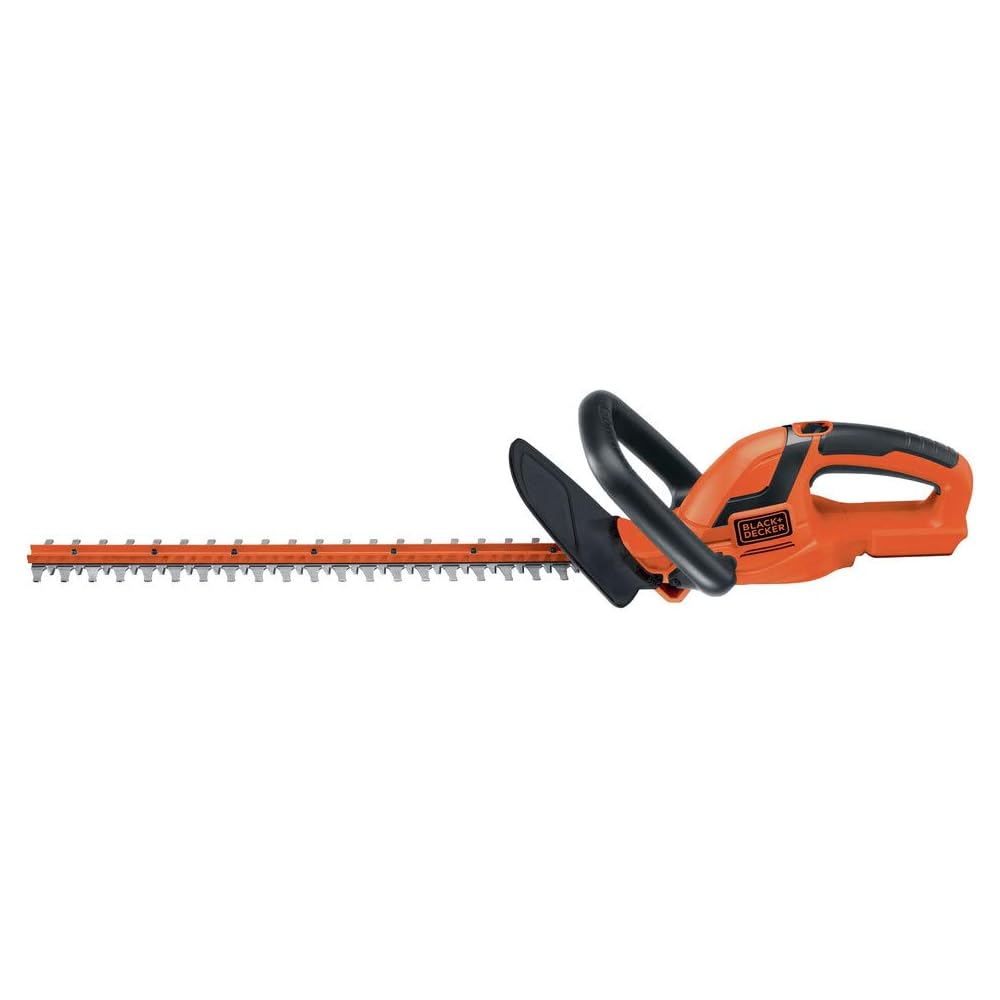 BLACK+DECKER 20V MAX Cordless Hedge Trimmer, 22 Inch Steel Blade, Reduced Vibration, Battery and Charger Included (LHT2220)