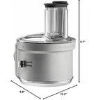 KitchenAid KSM2FPA Food Processor Attachment, Dicing Kit, Silver