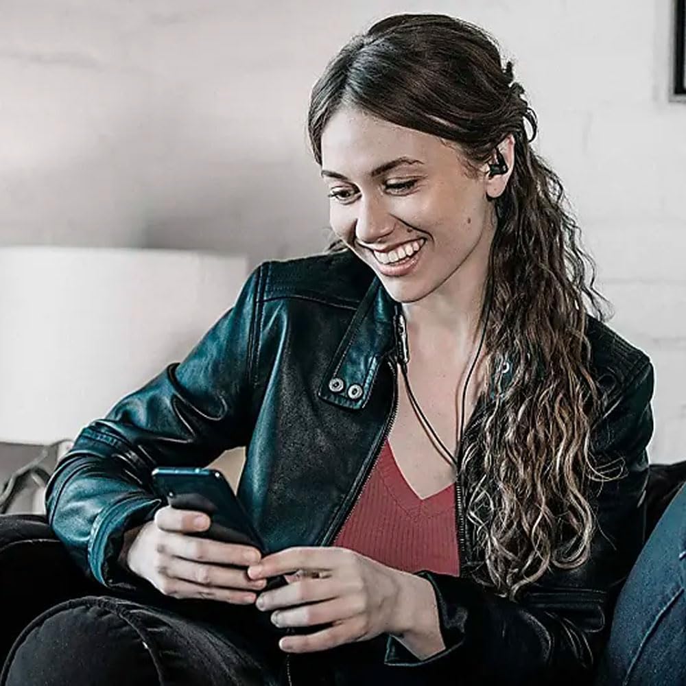 Shure AONIC 3 Wired Sound Isolating Earbuds, Clear Sound, Single Driver with BassPort, Secure in-Ear Fit, Detachable Cable, Durable Quality, Compatible with Apple &amp; Android Devices Black