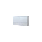 Murphybedz Tuscany Murphy Cabinet Chest Bed with Charging Station 6 Inch (White, King)