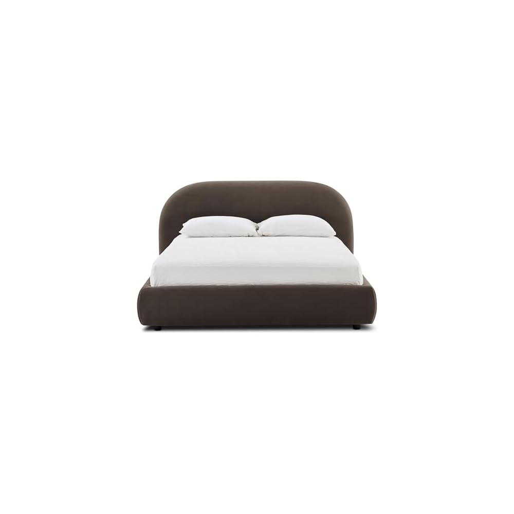 Genoa King Size Bed – Modern King Bed Frame with Upholstered Headboard, Contemporary Bedroom Furniture, Premium Construction, and Timeless Design