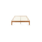 Naturalista Classic - 12 Inch Solid Wood Platform Bed with Wooden Slats, No Box Spring Needed, Easy Assembly, Queen, Pine