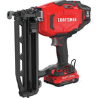 CRAFTSMAN V20 Cordless Finish Nailer Kit, Nail Gun, 16GA, 2-1/2 Nails, Battery and Charger Included (CMCN616C1)