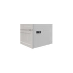 Murphybedz Tuscany Murphy Cabinet Chest Bed with Charging Station 6 Inch (White, King)