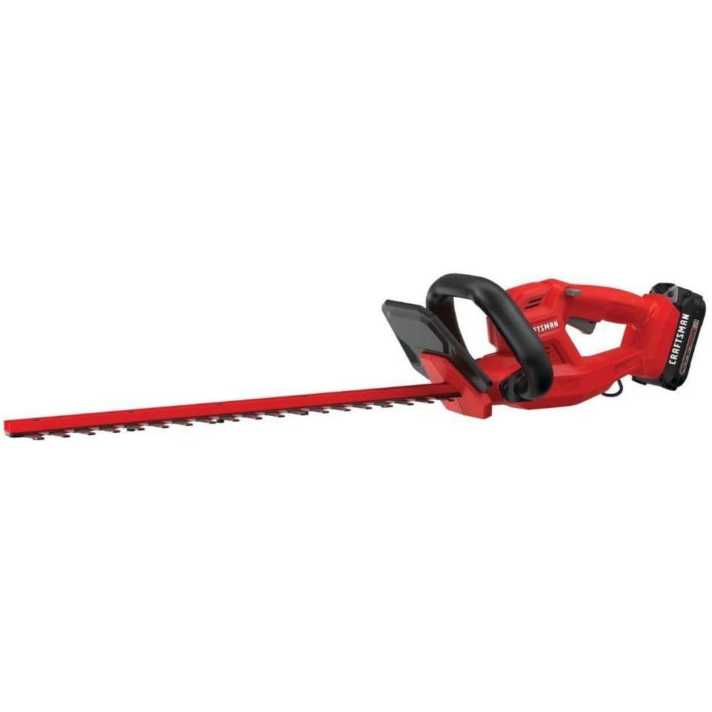 CRAFTSMAN V20 Cordless Hedge Trimmer, 20 inch, Battery and Charger Included (CMCHT810C1)