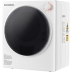 Elevon 800W Portable Clothes Dryer, 2.6 cu.ft Electric Drying Machine for Laundry with Stainless Steel Tub for Apartment, Rvs, Dorms, Compact Dryer for Small Space, White