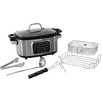 Chef'sChoice Multicooker, Large 6-Quart Capacity Multipurpose Non-Stick Vessel and Variable Temperature Control with Keep Warm and 12 Cooking Presets, 1300-Watts, Stainless Steel