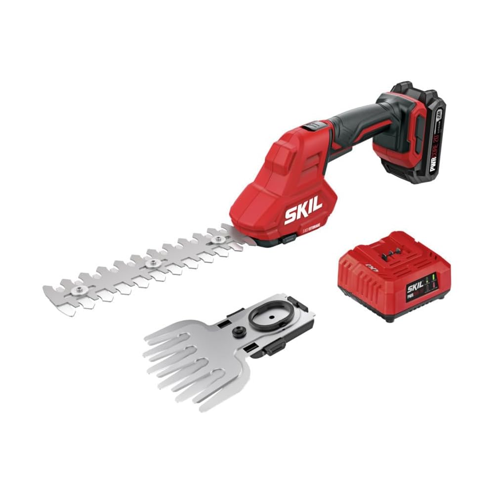 SKIL PWR CORE 20 20V Shear &amp; Shrub 2-in-1 Kit Including 2.0Ah Battery and ChargerGH1000B-11