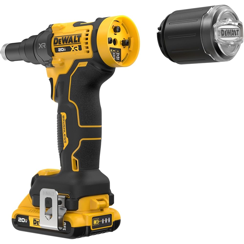 DEWALT 20V MAX XR Cordless Rivet Tool, 3/16", Bare Tool Only (DCF403B)