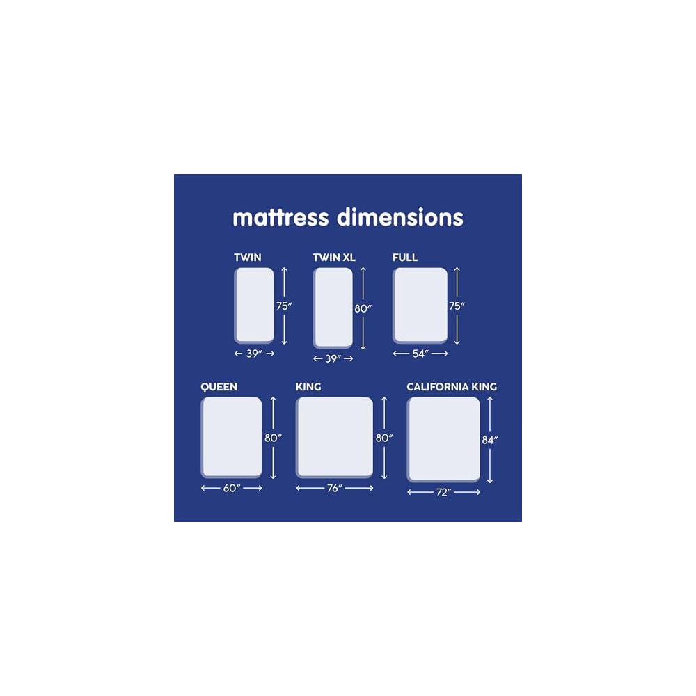 Gel Memory Foam 10 Inch Mattress - Bed-in-a-Box - Twin XL Size - Pressure Relief - Certi-PUR Certified