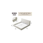 AirFrame King Upholstered Bed Frame with Ergonomic Angled Headboard