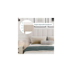 Gas Lift Up Storage Platform Bed, Upholstered Bed Frame with Hydraulic Storage System and Wooden Slat Support, Queen Size, Beige