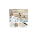 Low Loft Bed Twin Size with LED Lights, Wooden Kids Twin Loft Bed with Storage Bookcase, Toy Box, Reading Nook and Secret Play Space, Modern loft Bed with Stairs and Safety Guardrails for Boys Girls