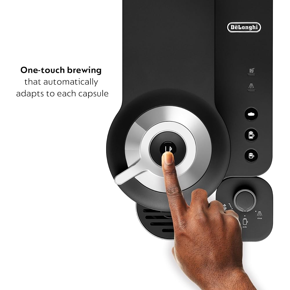 Nespresso Vertuo Lattissima Coffee and Espresso Maker by De'Longhi, Matte Black &amp; Glossy