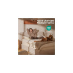 AirFrame King Upholstered Bed Frame with Ergonomic Angled Headboard