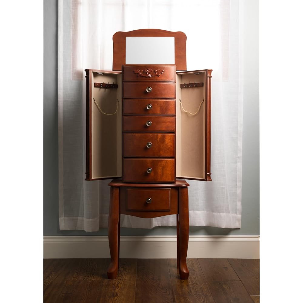 Hives &amp; Honey Morgan Jewelry Armoire, Cherry