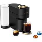 Nespresso Limited-Edition Vertuo Pop+ Coffee and Espresso Maker by Breville, Matte Black Gold