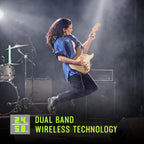 Shure GLXD14+/93 Dual Band Pro Digital Wireless Microphone System for Interviews, Presenting, Theater 12-Hour Battery Life, 100 ft Range | WL93 Lavalier Mic, Single Channel Receiver (GLXD14+/93-Z3)