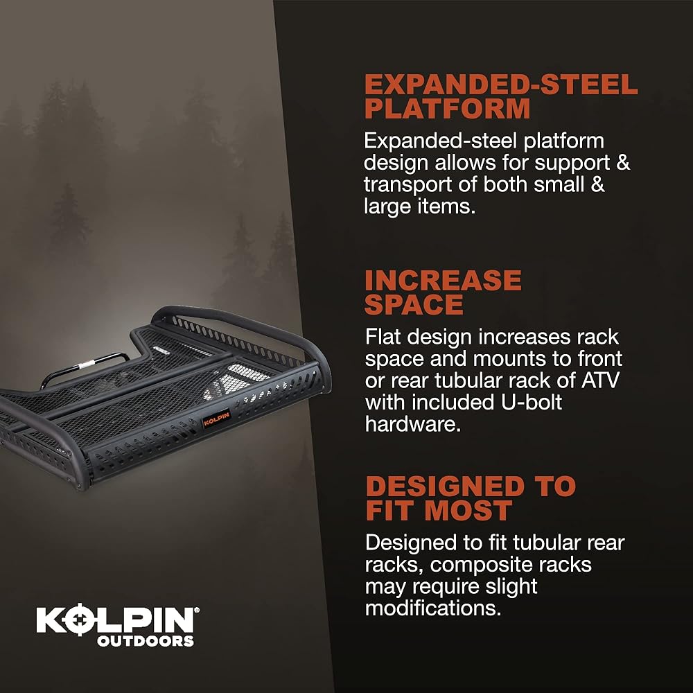 Kolpin ATV Flat Rack 53400, Black, One Size