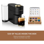 Nespresso Limited-Edition Vertuo Pop+ Coffee and Espresso Maker by Breville, Matte Black Gold