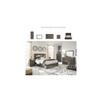 Queen Bookcase Bed with 4 Storage Drawers