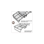Folding Bed with Mattress and Storage Cover - 75"x38" Twin Size Frame, Portable Rollaway Guest Bed with 5-inch Memory Foam Mattress, Space-Saving Foldable Design for Easy Storage