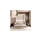 Queen Murphy Bed with Sofa, Space-Saving Wall Bed, Metal Frame, White