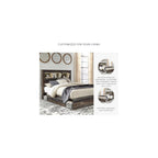 Queen Bookcase Bed with 4 Storage Drawers