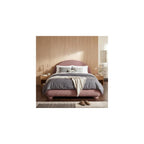 Boucle Upholstered Platform Bed with Arched Headboard, Queen, Red