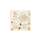 Twin Bed with Trundle, Solid Wood Twin Size Bed Frame, Pull Out Trundle Bed with Headboard and Footboard, Extendable Wooden Slats Platform Bed for Kids Teens Adults, White
