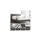 Mornington Upholstered Platform Bed Frame, Dark Gray, Full Size