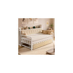 Twin Daybed with Pop up Trundle, Twin to King Daybed, White