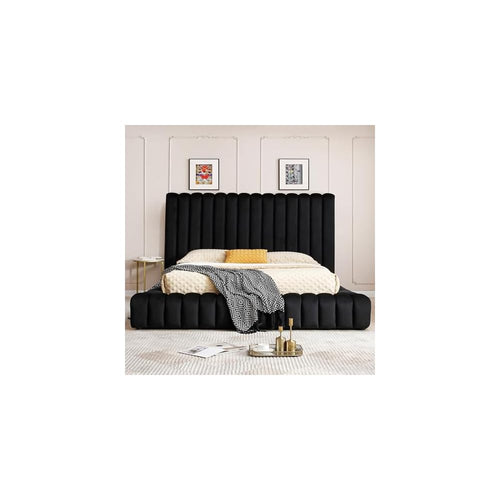 Avalon Velvet Upholstered Luxurious Platform Bed