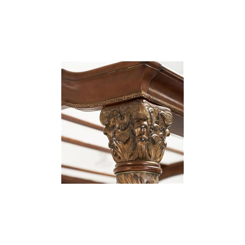 California King Wood Canopy Bed in Classic Chestnut