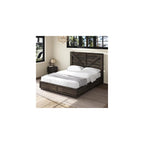 Queen Size Farmhouse Bed Frame with 4 Storage Drawers